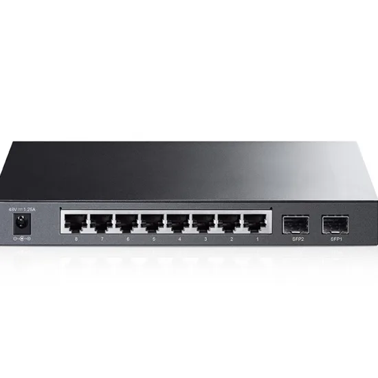 TP-Link TL-SG2210P 10-Port Metal Gigabit Desktop Switch with 8-Port PoE (53W)