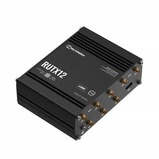 RUTX12 Teltonika Dual-Modem LTE CAT6 & Dual-band WiFi5 (11ac) Router