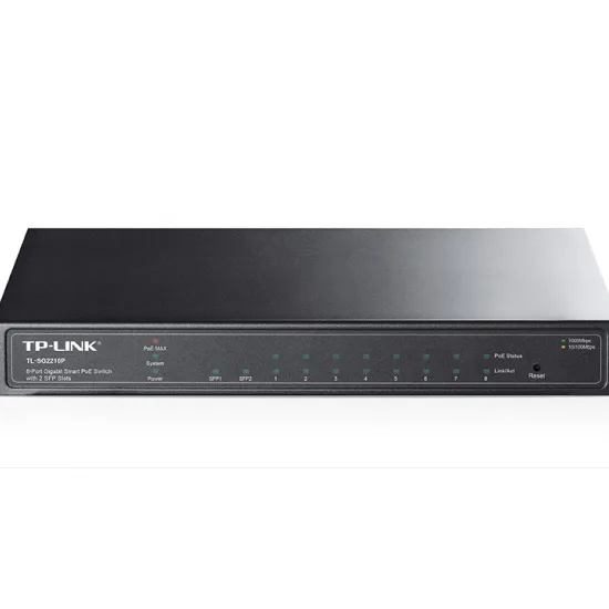 TP-Link TL-SG2210P 10-Port Metal Gigabit Desktop Switch with 8-Port PoE (53W) — image 2